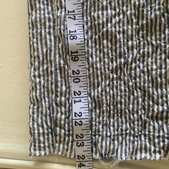 ZARA Basic Striped Jumpsuit Blue and White Size M - Picture 10 of 12